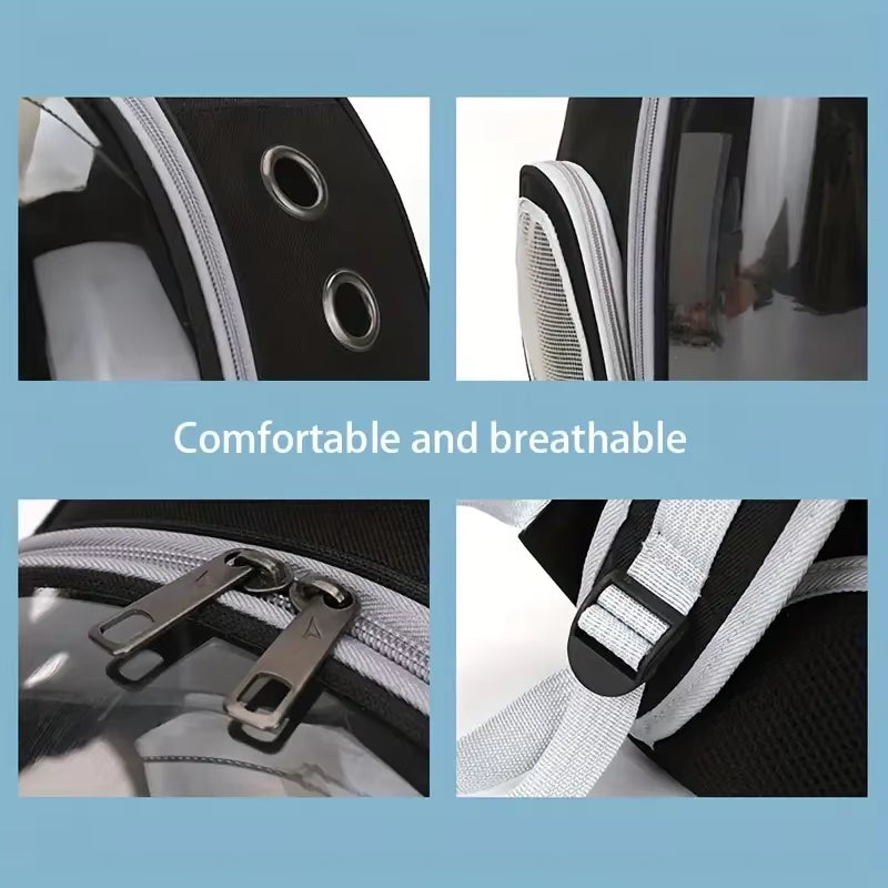 Cat Outing Bag Pet Extra Large Space Carrying Bag Cabin Aviation Box Cat Backpack Bag Side Opening