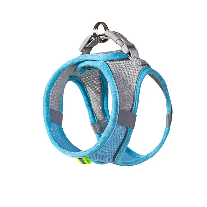 Adjustable Puppy Harness & Leash Set – Soft Vest Harness for Small Dogs & Cats