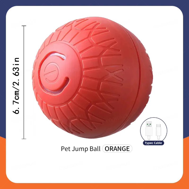 Interactive Smart Rolling Dog Ball Toy – Automatic Moving & Bouncing, USB Rechargeable