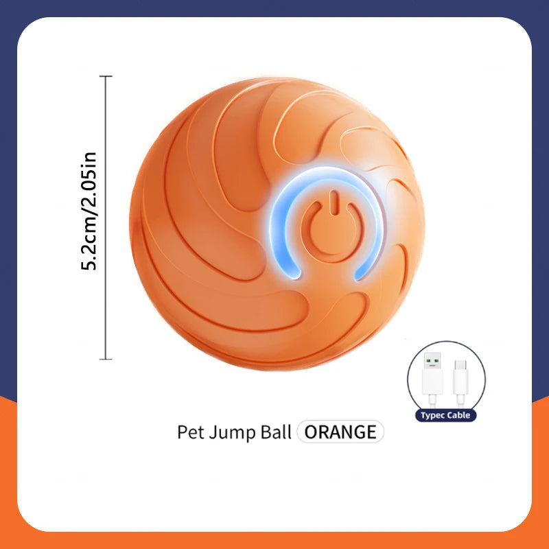 Interactive Smart Rolling Dog Ball Toy – Automatic Moving & Bouncing, USB Rechargeable