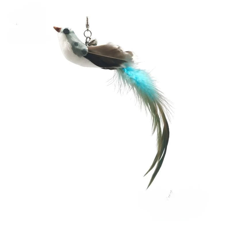 Hands-Free Suction Cup Feather Cat Wand Toy – Interactive Teaser with Bell