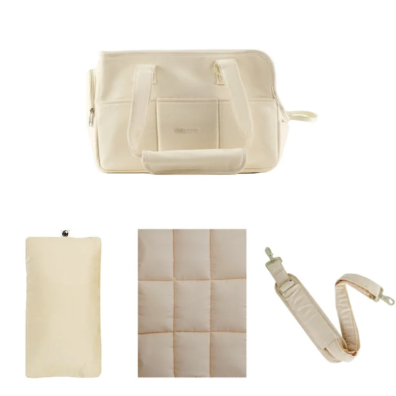 Portable Pet Carrier Bag – Shoulder & Handheld Travel Tote for Small Dogs & Cats