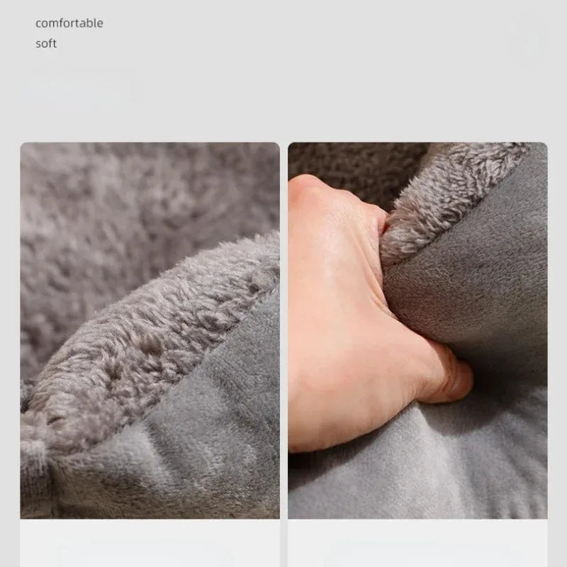 Cozy Plush Cat Bed House – Warm Winter Nest Cushion (Cats, Kittens & Small Dogs)