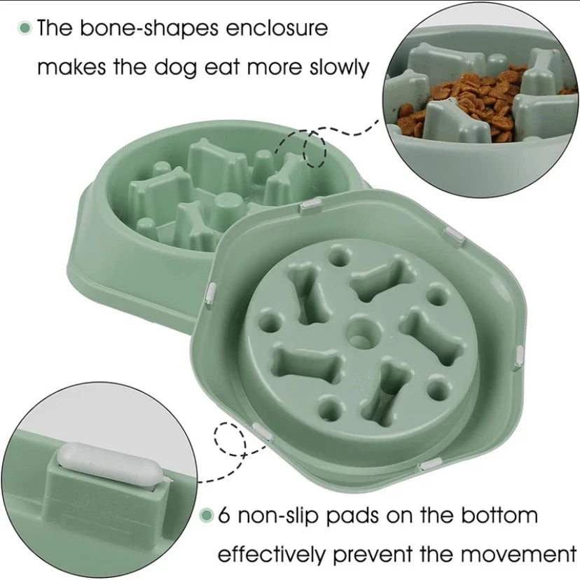 Pet Slow Feeder Bowl