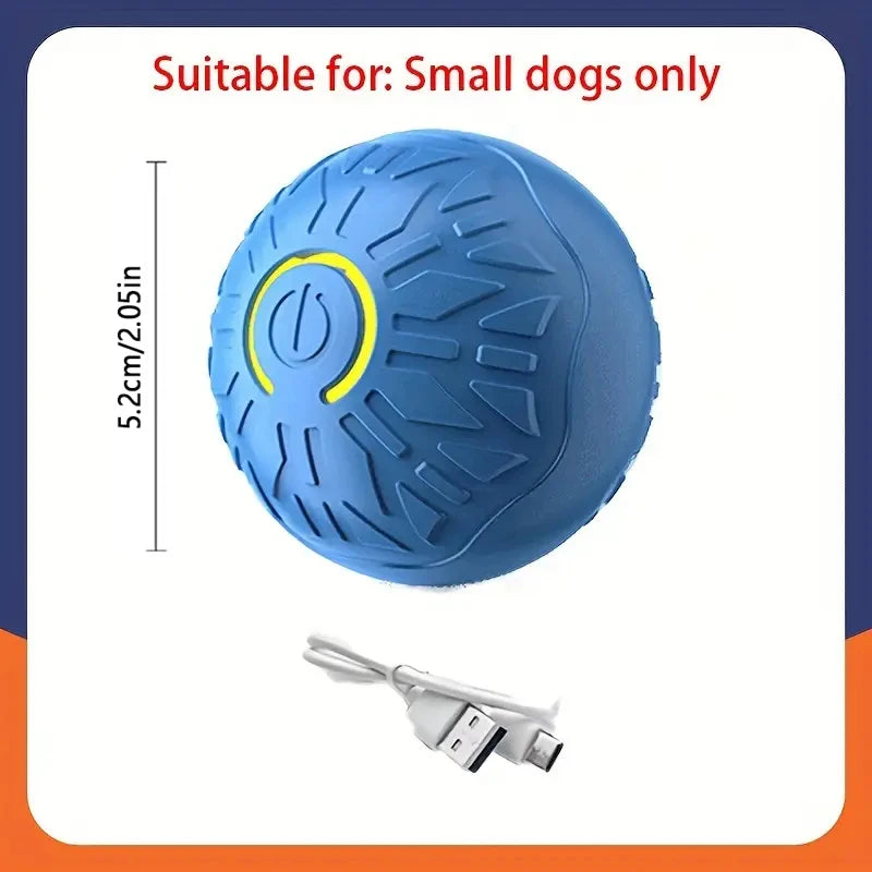 Interactive Smart Rolling Dog Ball Toy – Automatic Moving & Bouncing, USB Rechargeable