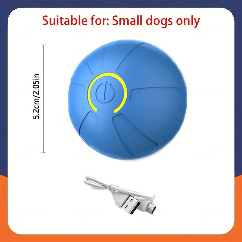 Interactive Smart Rolling Dog Ball Toy – Automatic Moving & Bouncing, USB Rechargeable