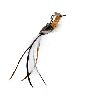 Hands-Free Suction Cup Feather Cat Wand Toy – Interactive Teaser with Bell