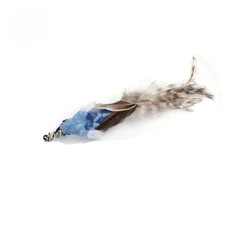 Hands-Free Suction Cup Feather Cat Wand Toy – Interactive Teaser with Bell