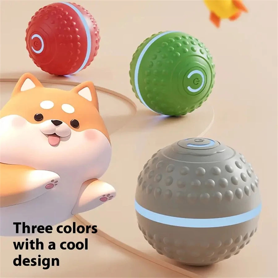 Interactive Smart Rolling Dog Ball Toy – Automatic Moving & Bouncing, USB Rechargeable