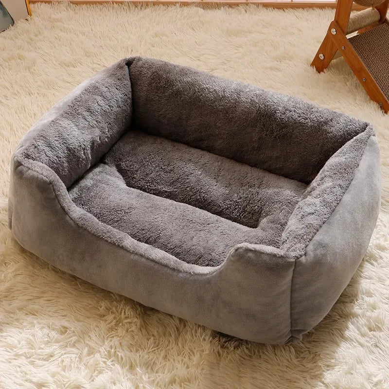Cozy Plush Cat Bed House – Warm Winter Nest Cushion (Cats, Kittens & Small Dogs)