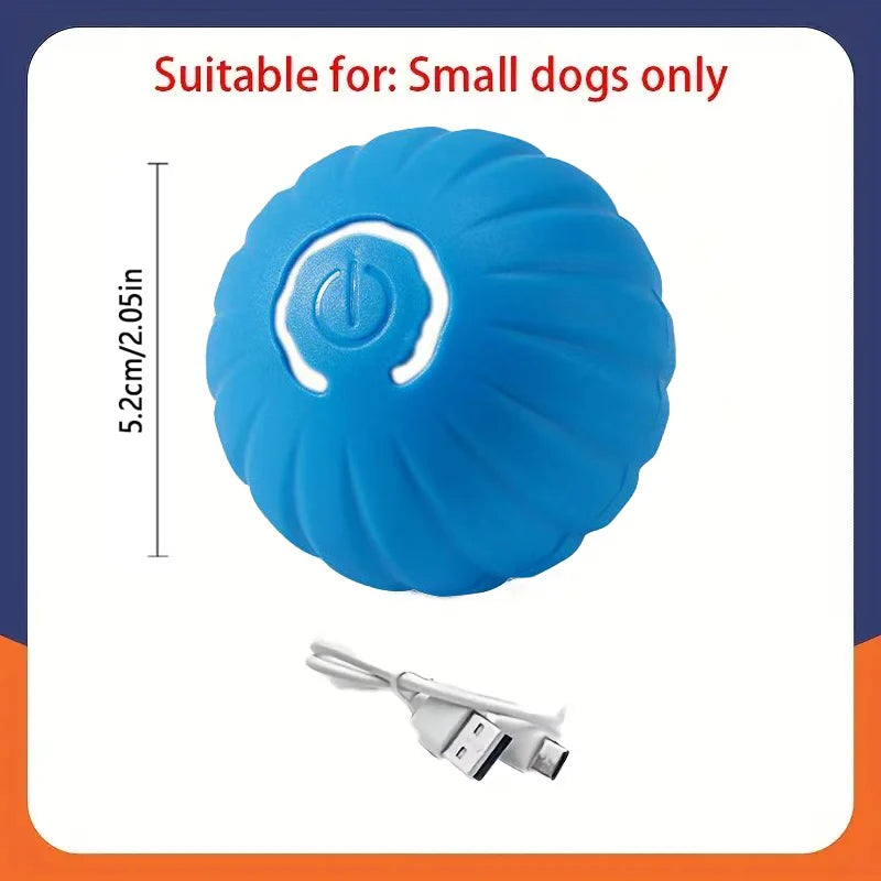 Interactive Smart Rolling Dog Ball Toy – Automatic Moving & Bouncing, USB Rechargeable