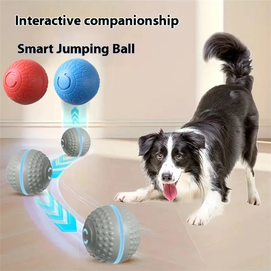 Interactive Smart Rolling Dog Ball Toy – Automatic Moving & Bouncing, USB Rechargeable