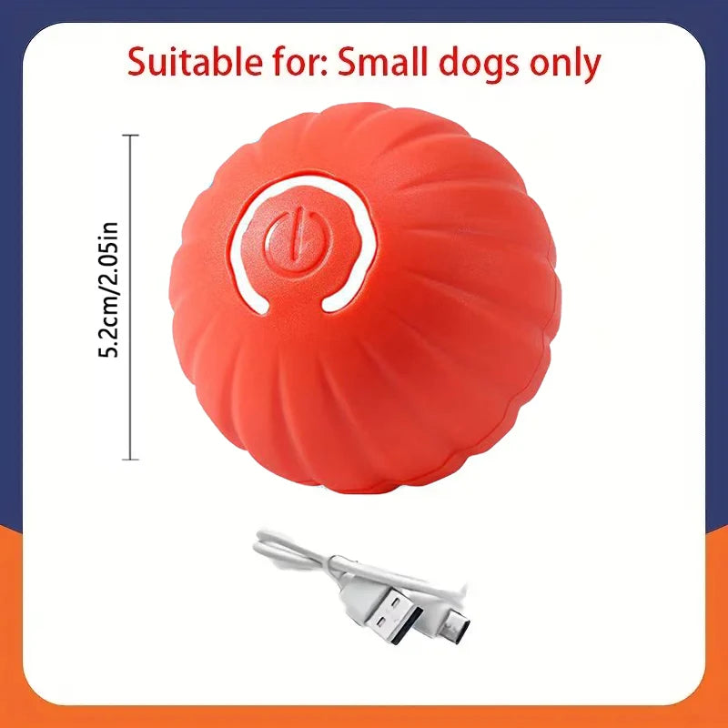 Interactive Smart Rolling Dog Ball Toy – Automatic Moving & Bouncing, USB Rechargeable