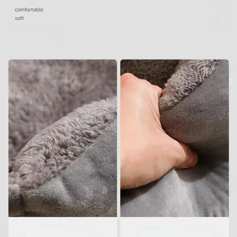 Cozy Plush Cat Bed House – Warm Winter Nest Cushion (Cats, Kittens & Small Dogs)