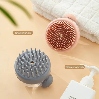 Silicone Pet Bath Brush Dispenser