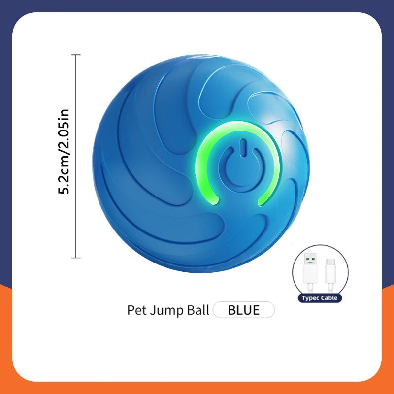 Interactive Smart Rolling Dog Ball Toy – Automatic Moving & Bouncing, USB Rechargeable