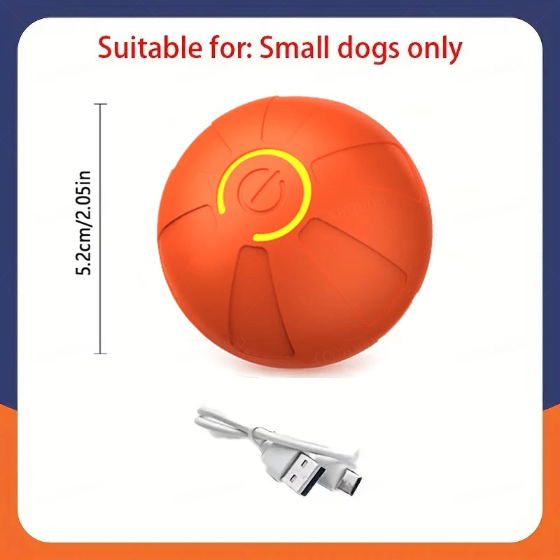Interactive Smart Rolling Dog Ball Toy – Automatic Moving & Bouncing, USB Rechargeable