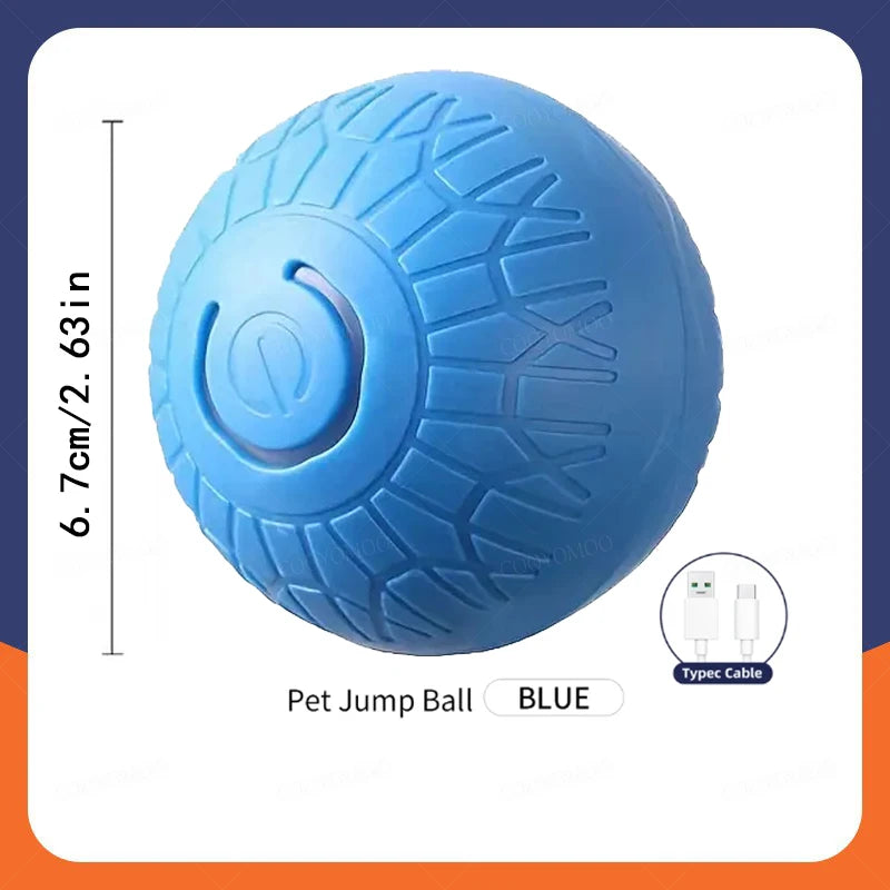 Interactive Smart Rolling Dog Ball Toy – Automatic Moving & Bouncing, USB Rechargeable