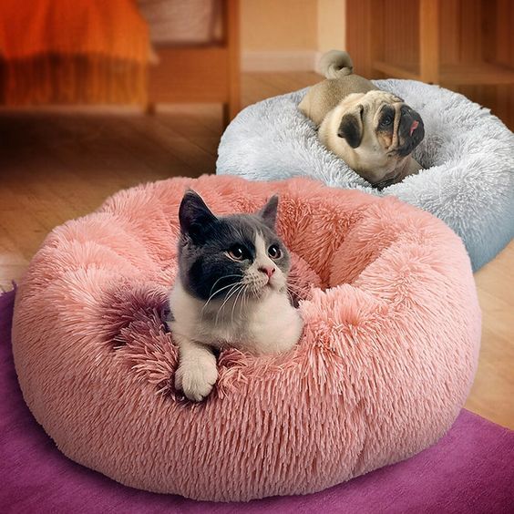 Round Soft Pet Bed